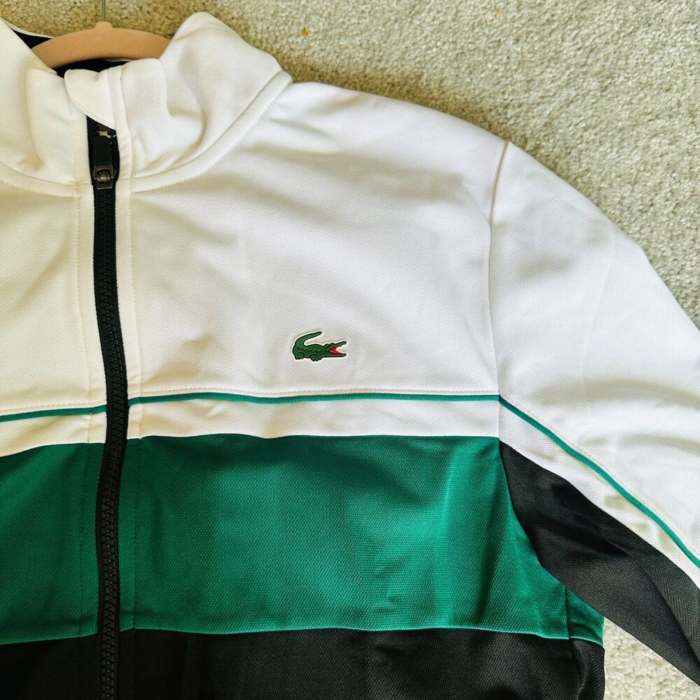 Lacoste Sport Men's Green and Black Tracksuit Set, Size L - Picture 7 of 12